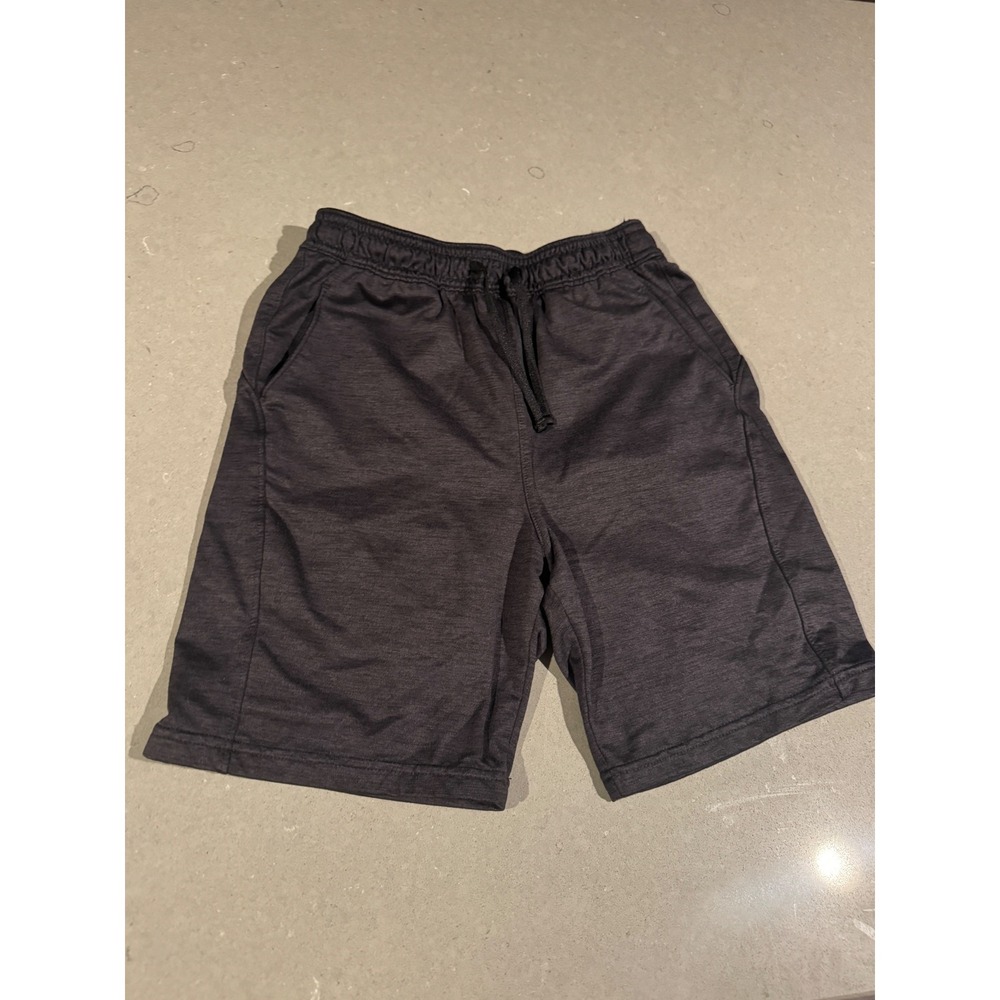 Zella Kids Athletic Shorts‎ Black Heather Drawstring Elastic Waist Size L 10 12
